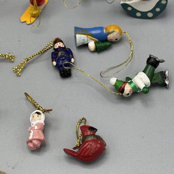 Kurt Adler Wood Gift Tower Tree Advent Calendar Star 13" Tall 25 Mini Orn READ - Picture 12 of 15